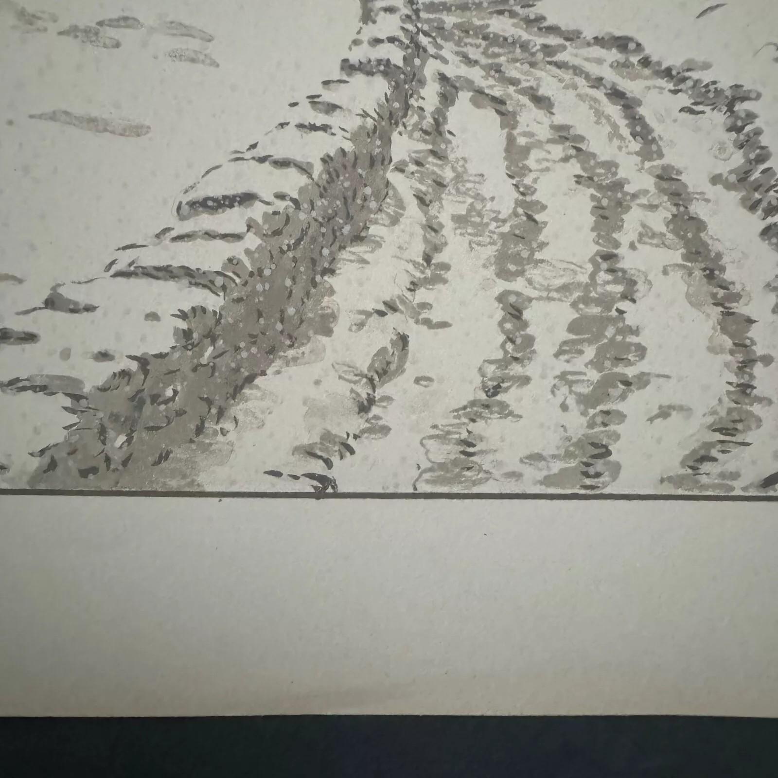 Lithographie par Henri Rivière La Neige en vente 2