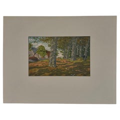 Lithographie par Henri Rivière Le Beau Pays de Bretagne