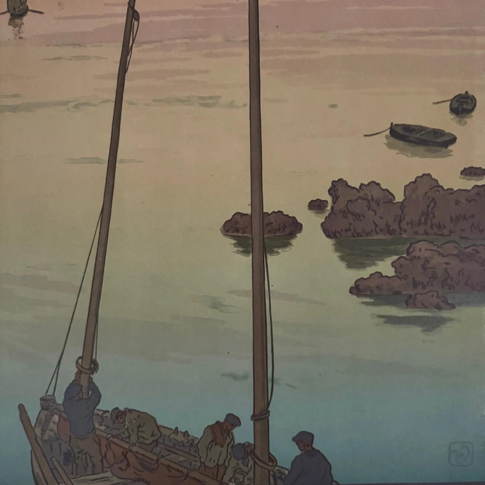 Lithograph by Henri Rivière titled 