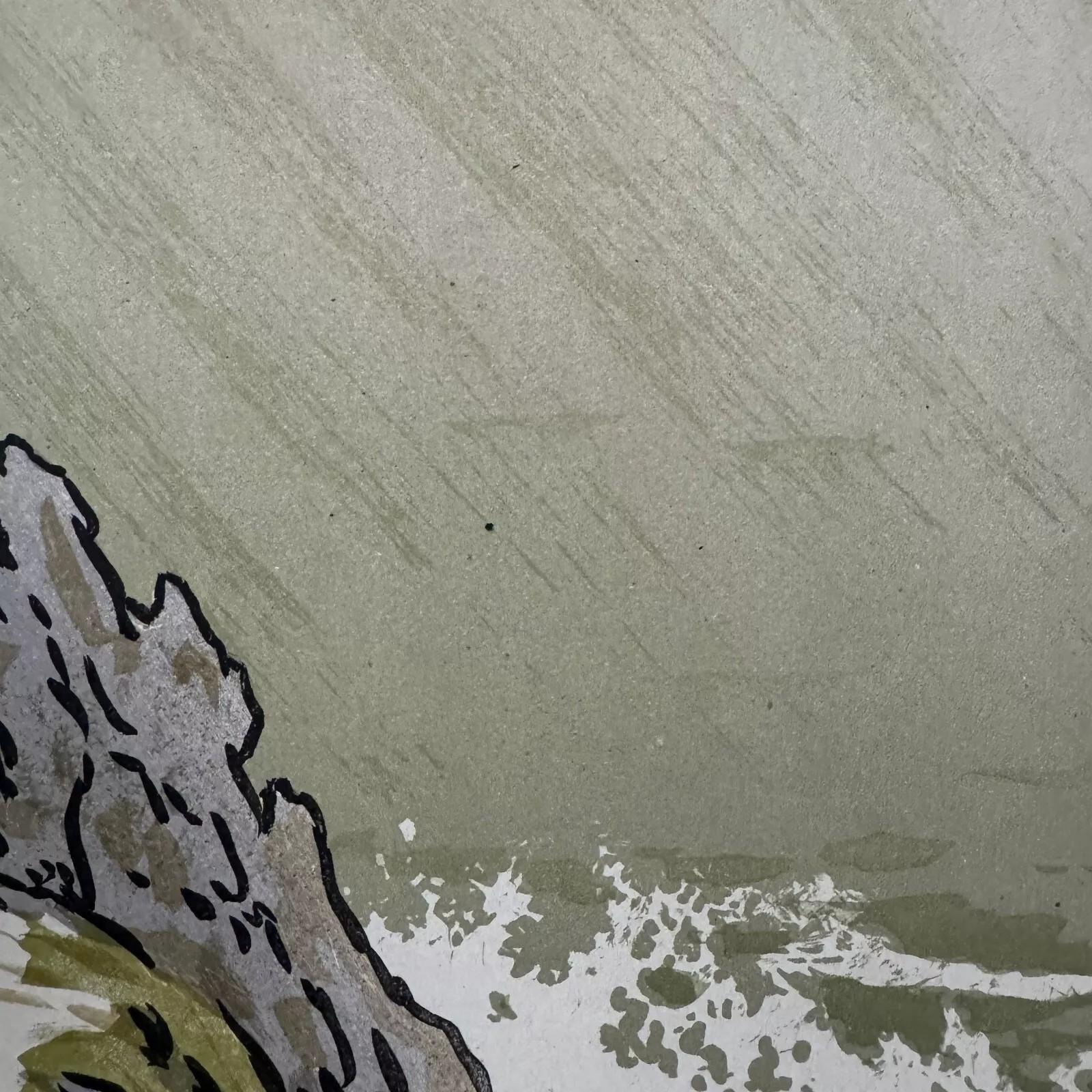 Litographie par Henri Rivière Los Aspectos de la Naturaleza - La Falaise Papel en venta