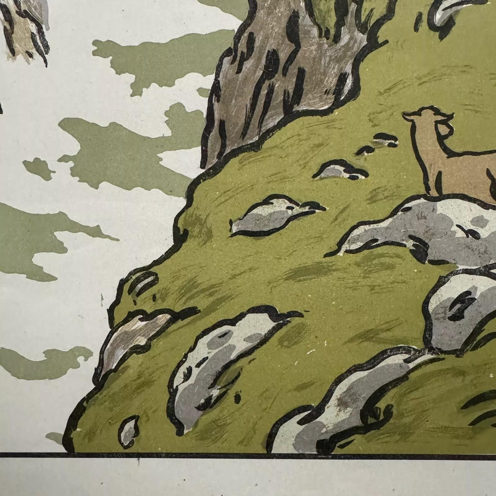 Litographie par Henri Rivière Los Aspectos de la Naturaleza - La Falaise en venta 3
