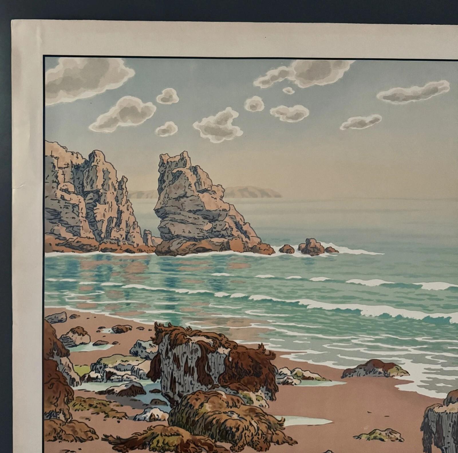 Litographie par Henri Rivière Los Aspectos de la Naturaleza - El Mar Francés en venta