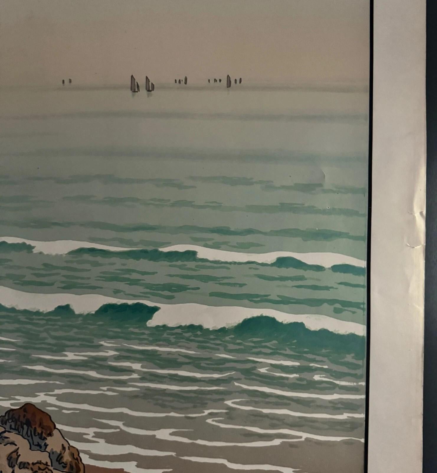 Litographie par Henri Rivière Los Aspectos de la Naturaleza - El Mar en venta 1