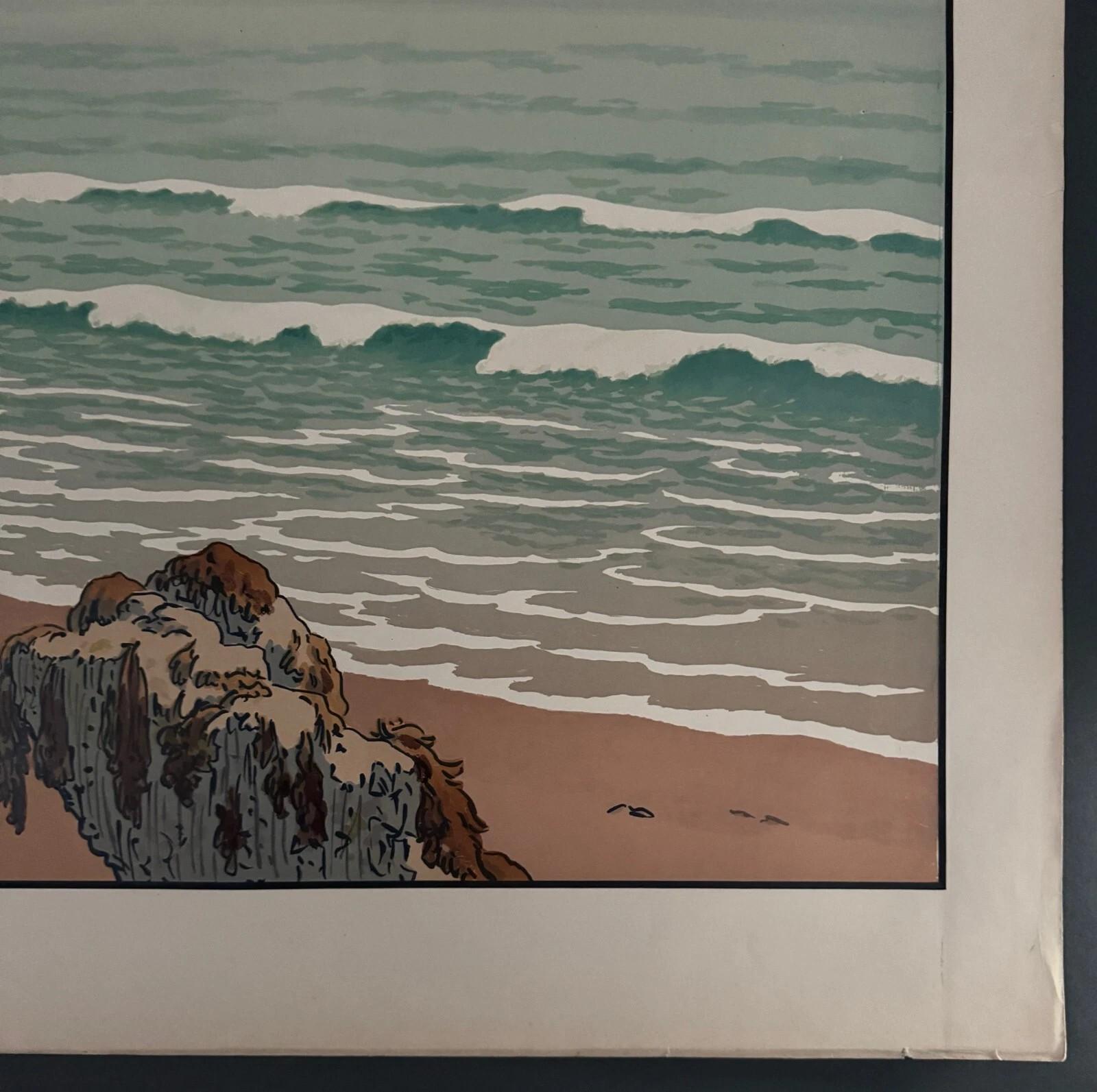 Litographie par Henri Rivière Los Aspectos de la Naturaleza - El Mar en venta 2