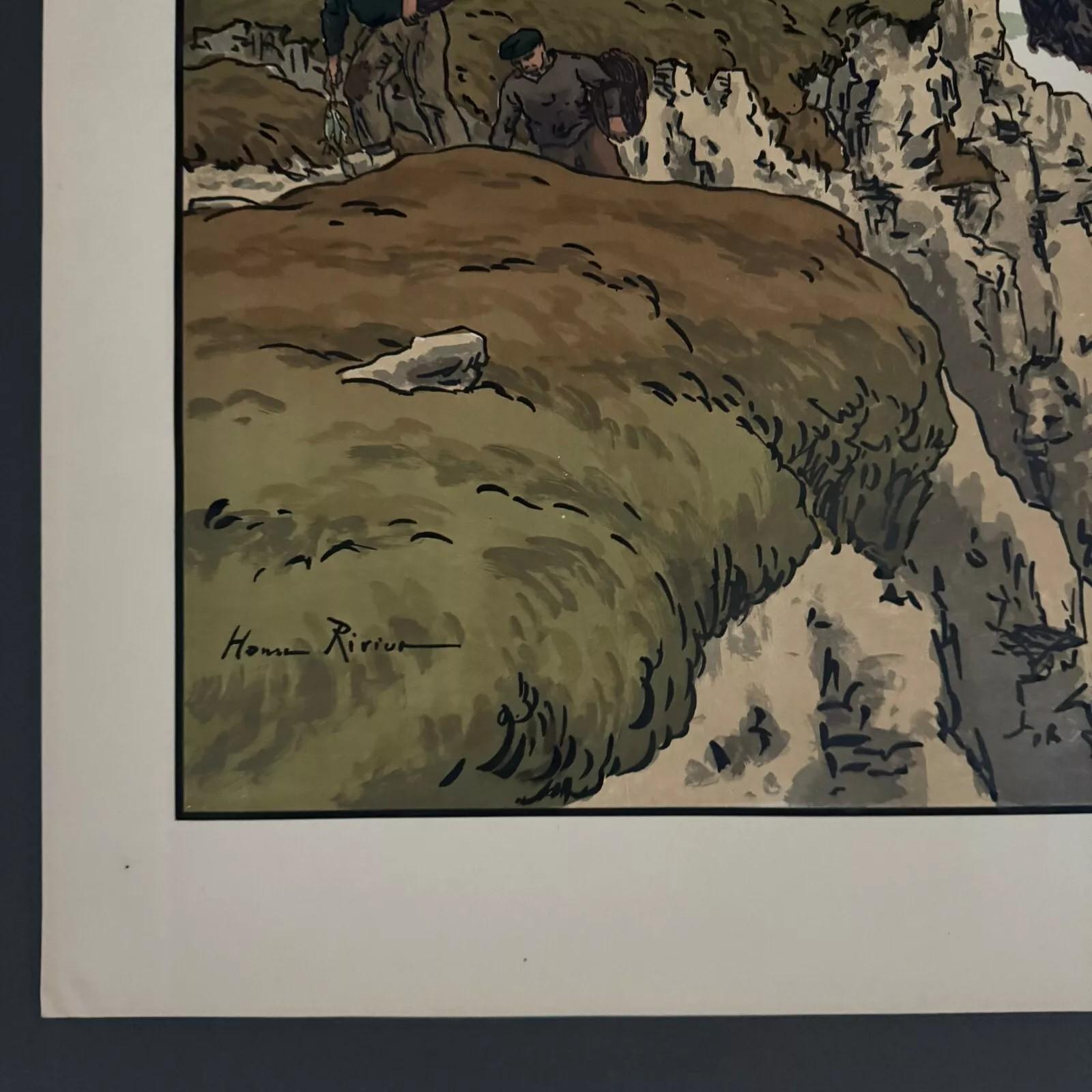 French Lithograph by Henri Rivière - Les Aspects de la Nature - Le Cap For Sale