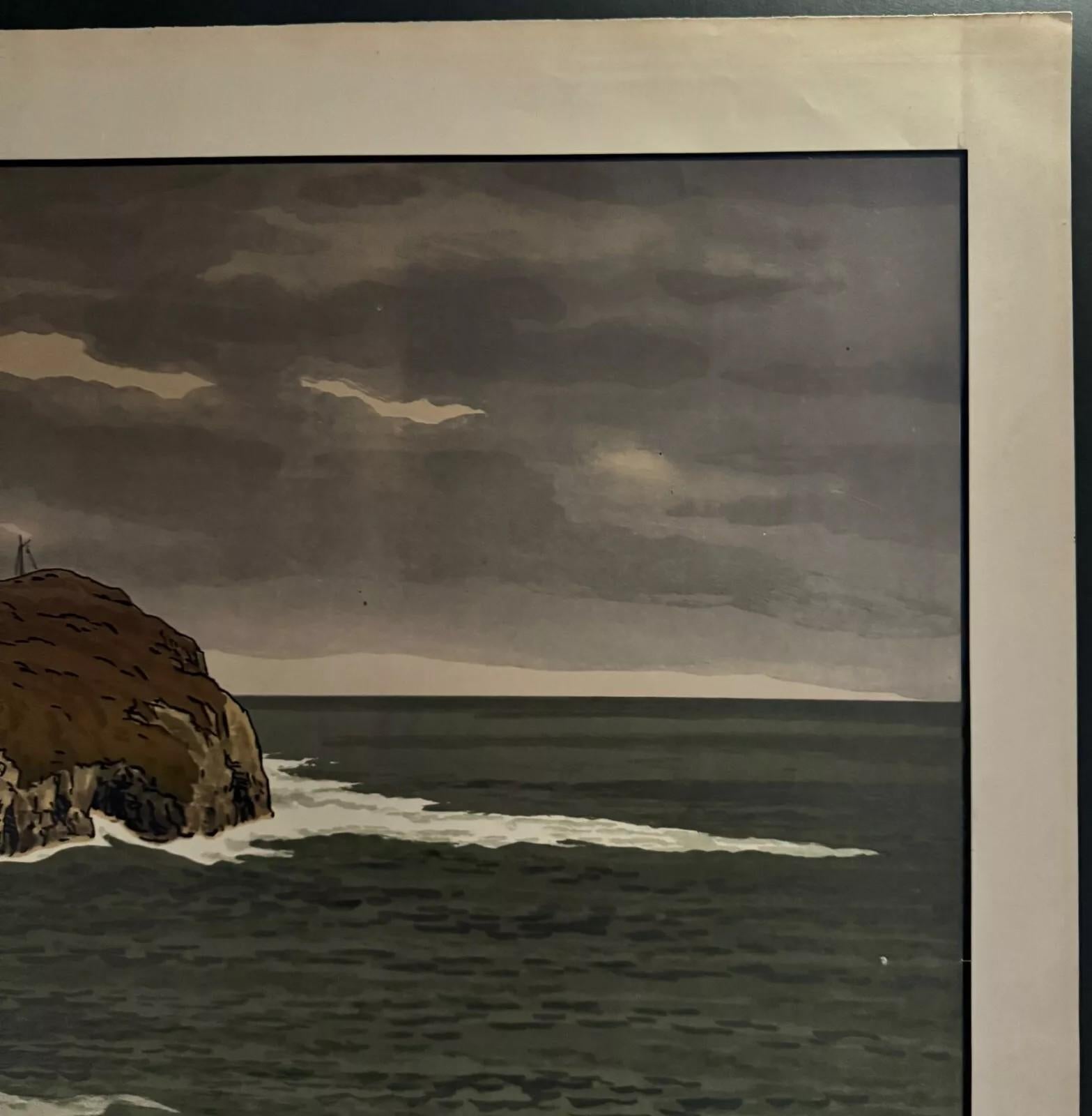 Lithograph by Henri Rivière - Les Aspects de la Nature - Le Cap In Good Condition For Sale In NANTES, FR