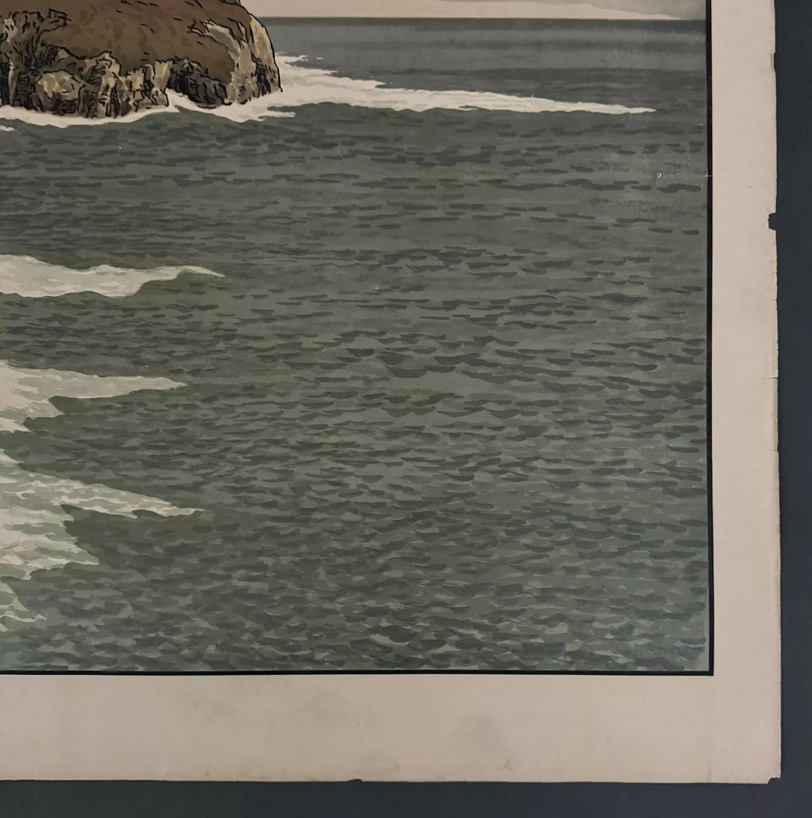 Lithographie von Henri Rivière Les Aspects de la Nature - Le Cap im Zustand „Gut“ im Angebot in NANTES, FR