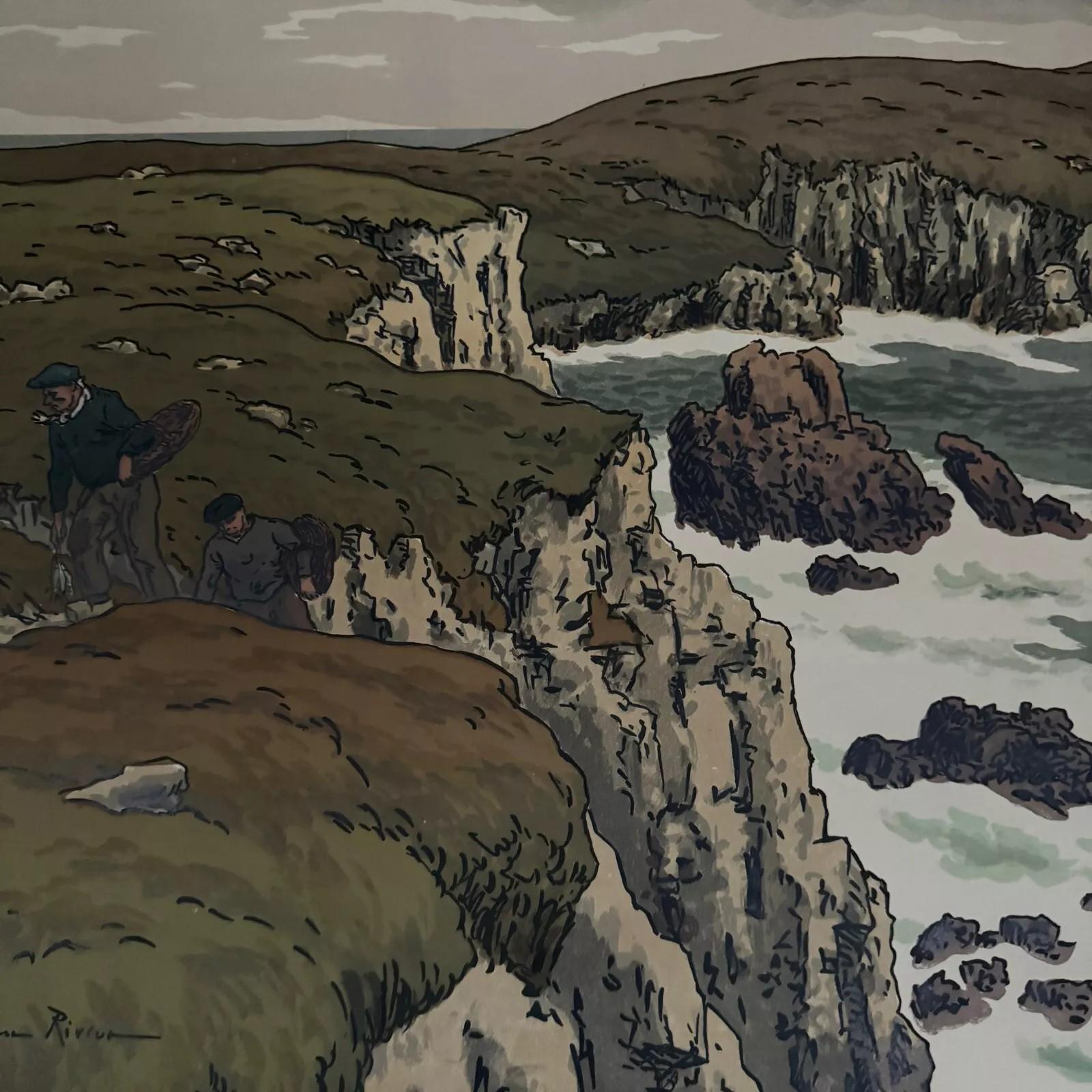 Lithographie von Henri Rivière Les Aspects de la Nature - Le Cap im Angebot 2