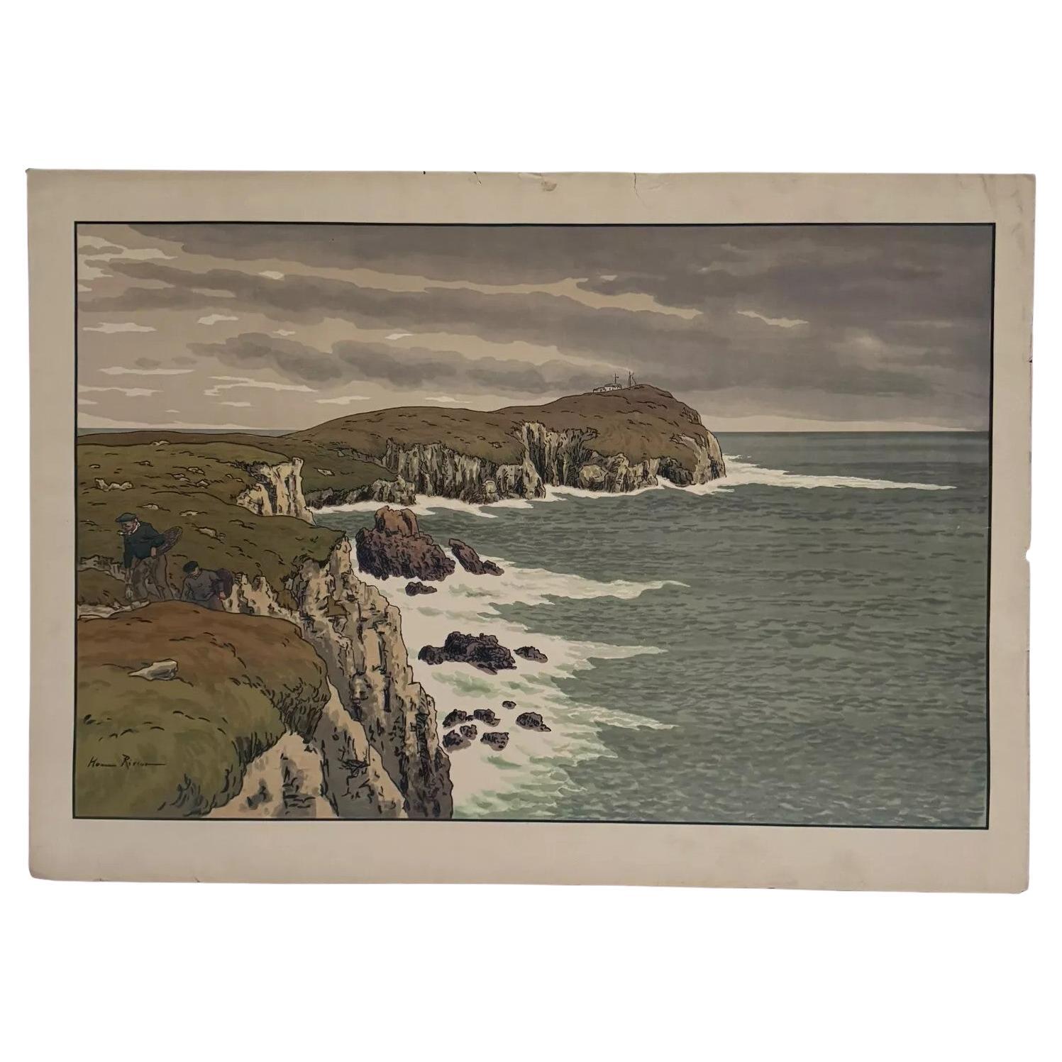Lithographie par Henri Rivière Les Aspects de la Nature - Le Cap