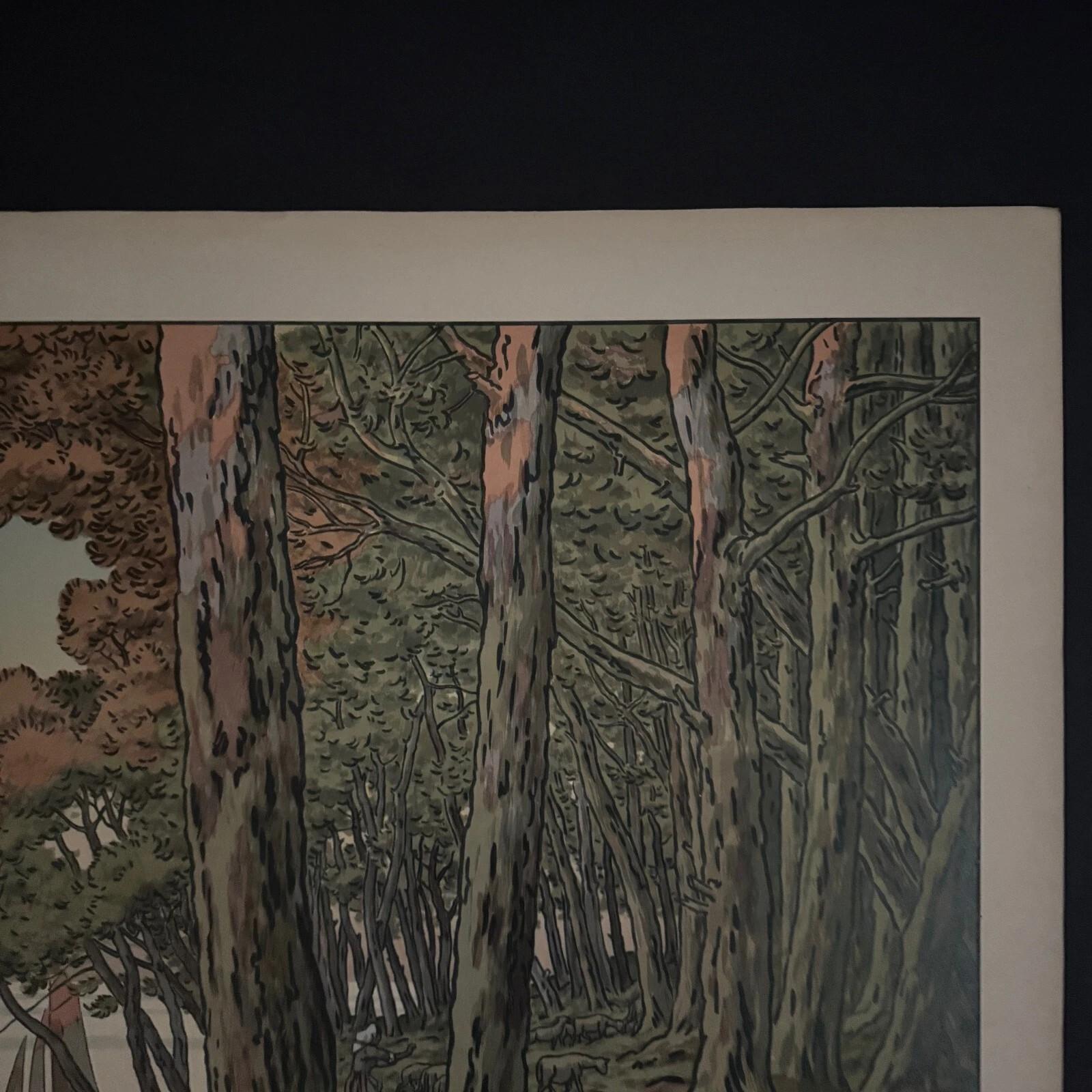 Litographie par Henri Rivière Los Aspectos de la Naturaleza - Noche de Verano en venta 2