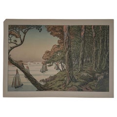 Vintage Lithographie par Henri Rivière Les Aspects de la Nature - Soir d'Été