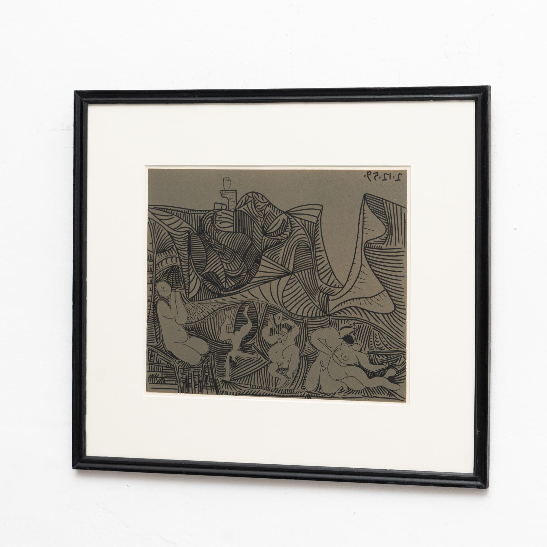 Lithography After Picasso 'Bacchanale Au Hibou', 1959 For Sale 2