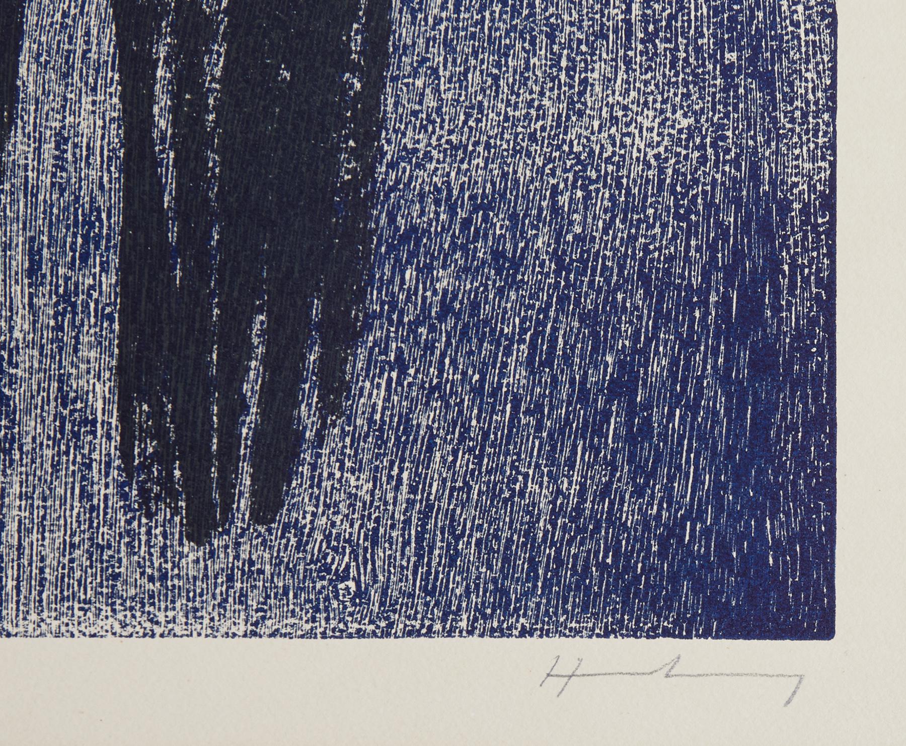 Lithografie „Bois“ von Hans Hartung (1904-1989) im Zustand „Relativ gut“ im Angebot in Renens, CH