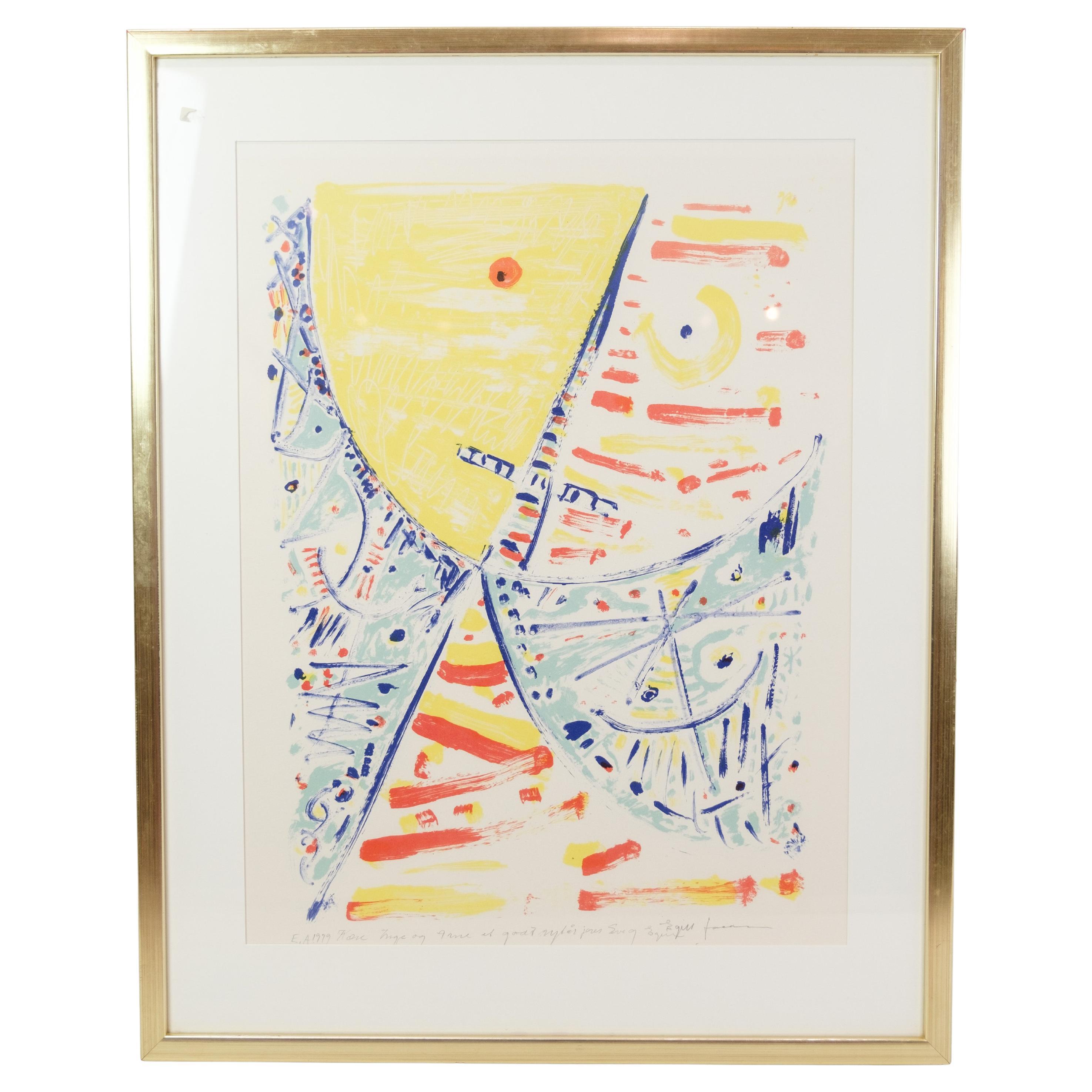 Lithography By Egil Jacobsen For Sale