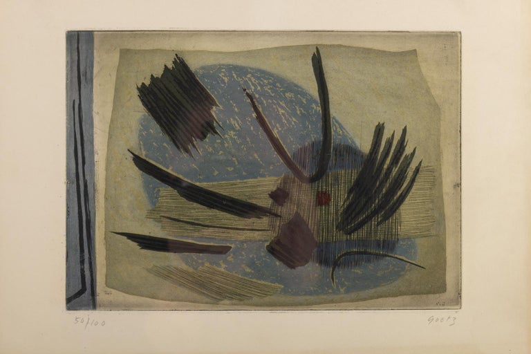 Pressed Lithography by Henri Goetz For Sale