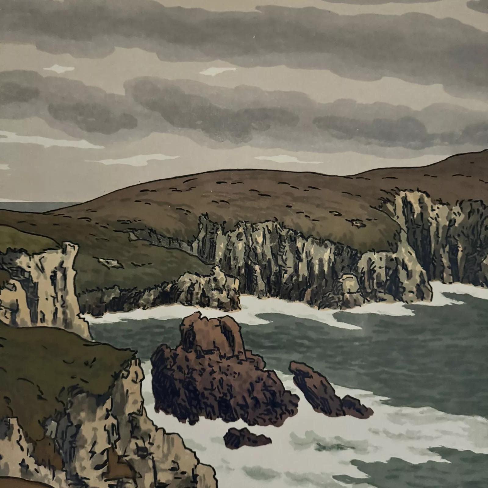 Lithographie von Henri Rivière Aspekte der Natur - Le Cap (20. Jahrhundert) im Angebot