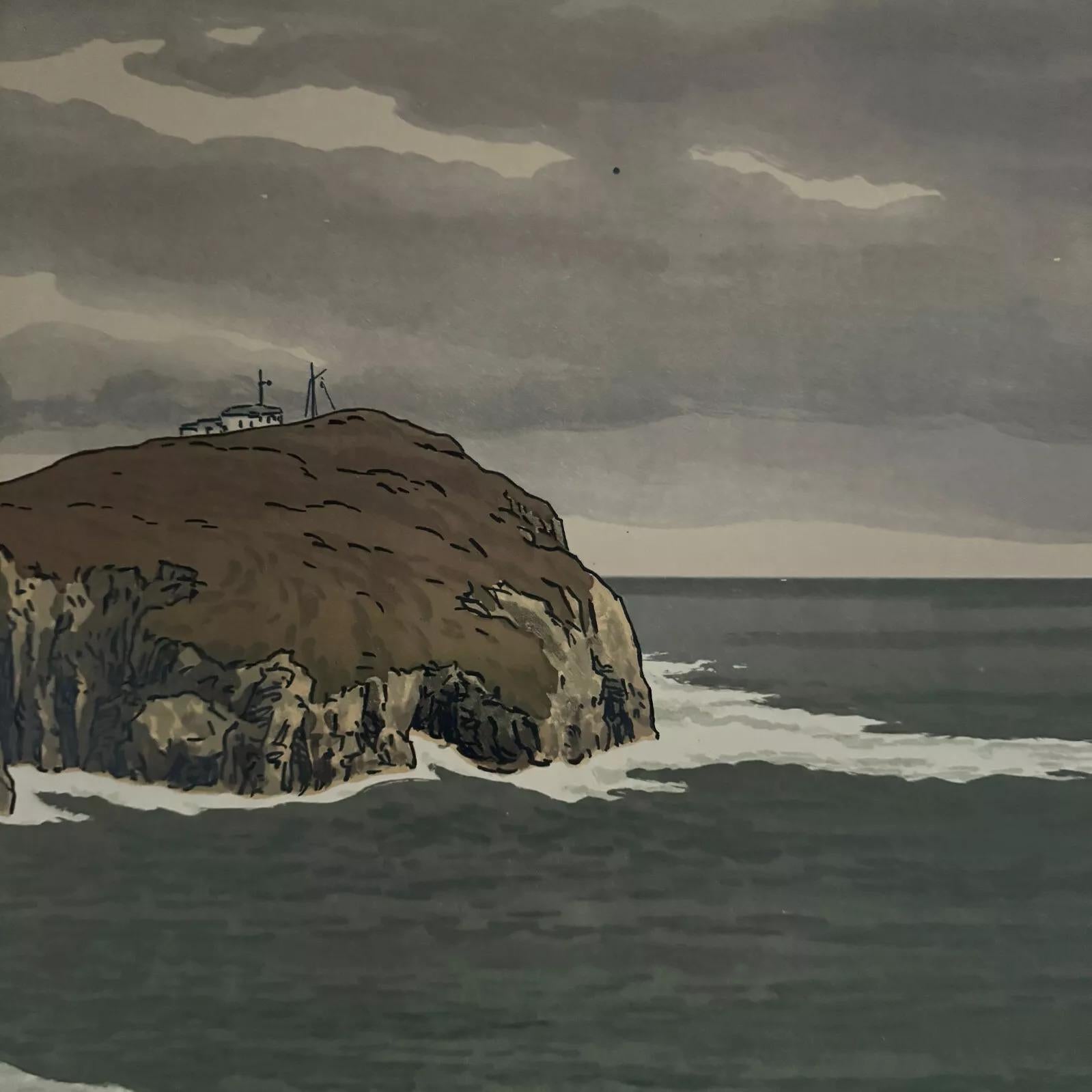Lithographie von Henri Rivière Aspekte der Natur - Le Cap (Papier) im Angebot