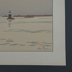 Lithography by Henri Riviere The Enchantment of the Hours - The Dead Calm