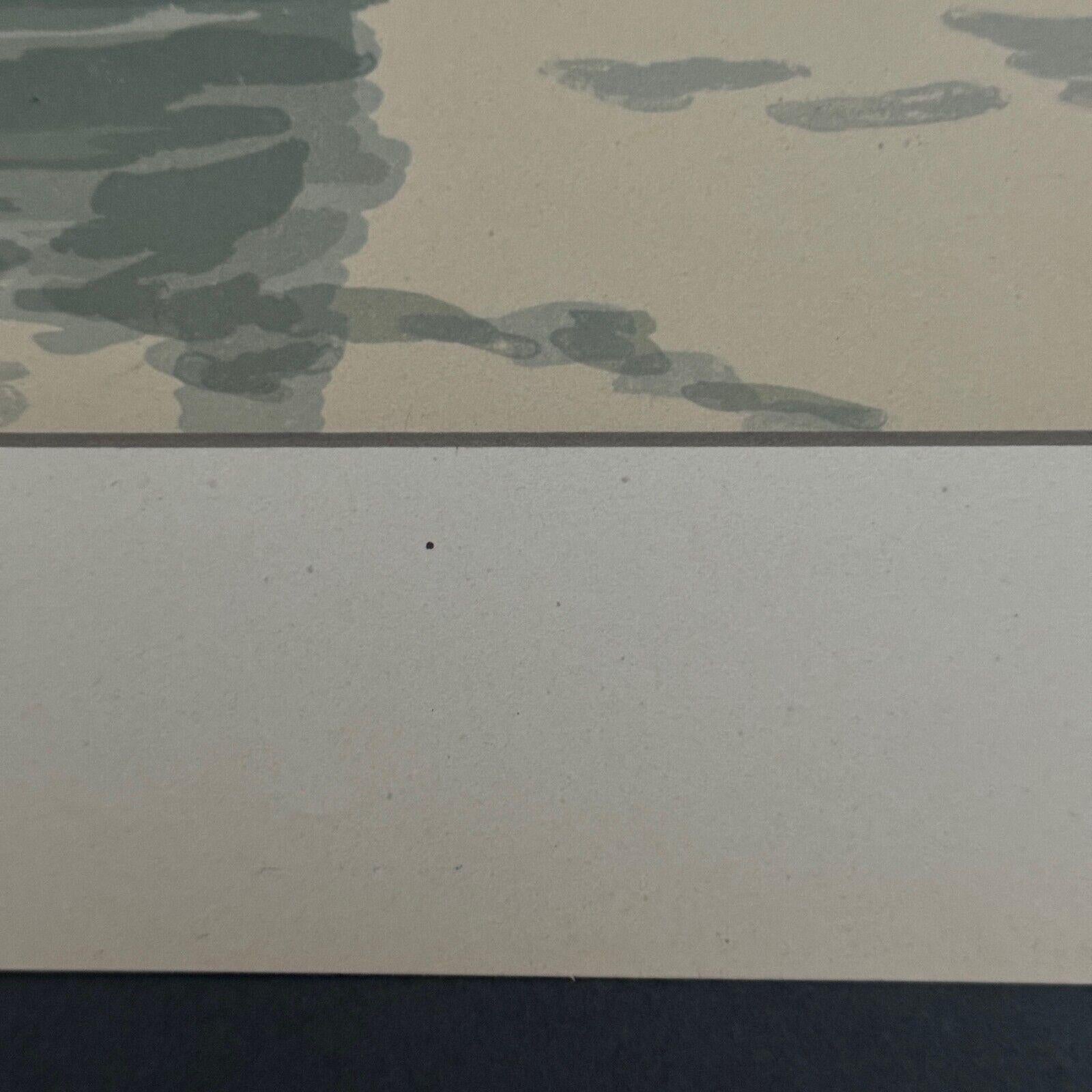 Lithografie von Henri Riviere The Enchantment of the Hours - The Dead Calm, Lithografie (Frühes 20. Jahrhundert) im Angebot