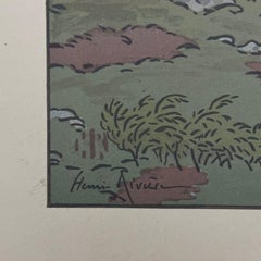 Lithography by Henri Riviere The Enchantment of the Hours - The Rainbow