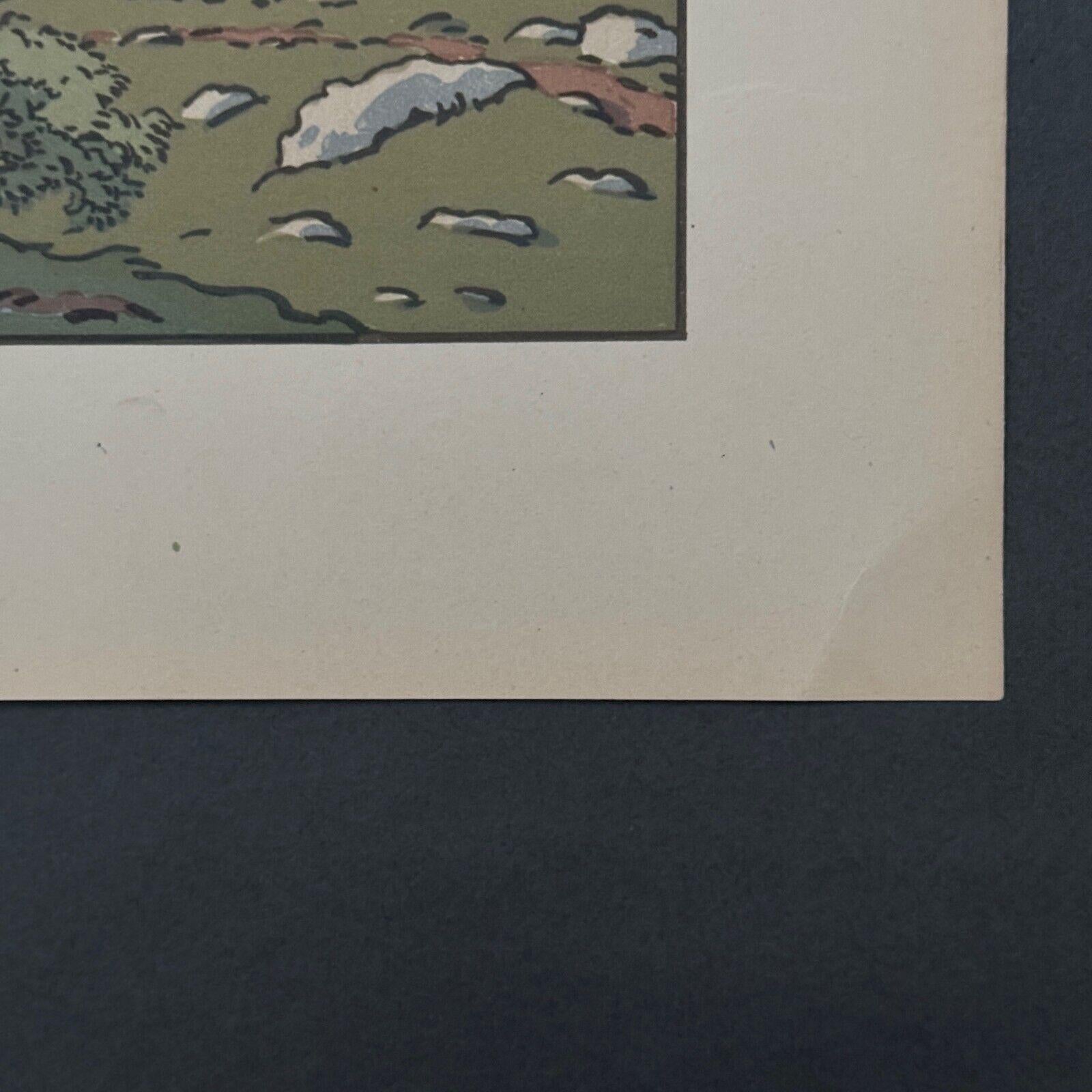 Lithografie von Henri Riviere The Enchantment of the Hours - The Rainbow im Zustand „Gut“ im Angebot in NANTES, FR