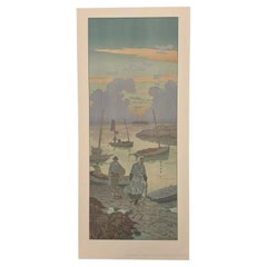Litografia di Henri Riviere L'Incanto delle Ore - Il Crepuscolo