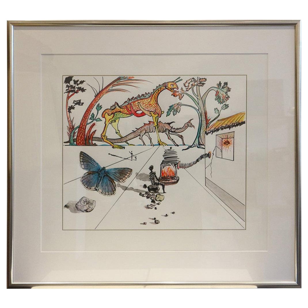 Lithography by Salvador Dali for "Kohle Morgen / Coal Tomorrow"