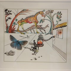 Lithography by Salvador Dali for "Kohle Morgen / Coal Tomorrow"