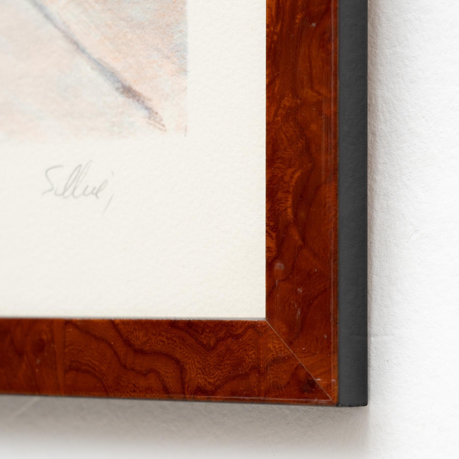 Lithographie von Sillué, um 1970 im Angebot 7