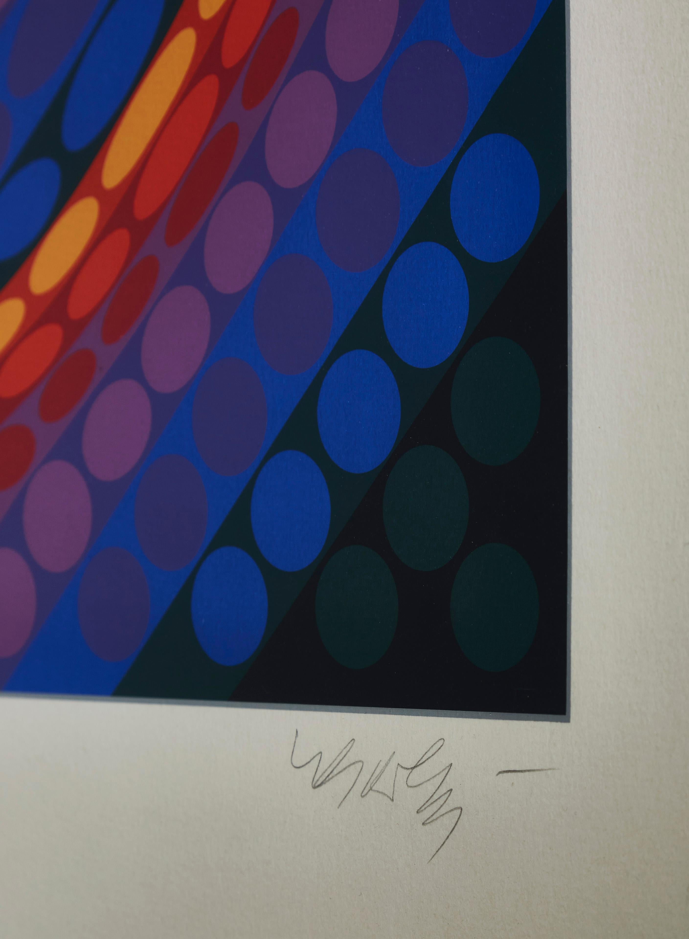 Hungarian Lithography by Vasarely