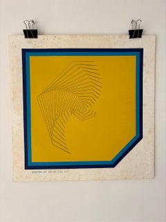 Lithography Print by HANS KÖHLE Titel Computer Art IBM Edition A 01 from 1972