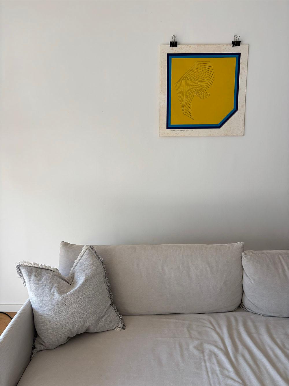 German Lithography Print by HANS KÖHLE Titel Computer Art IBM Edition A 01 from 1972 For Sale