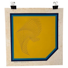 Stampa litografica di HANS KÖHLE Titolo Computer Art IBM Edizione A 01 del 1972