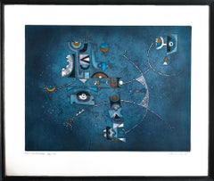 "Wise Constellations" Original Lithograph by Diana Hansen, 1978