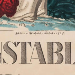 Cartel litográfico de Jean Dupas para la Tienda Arnold Constable