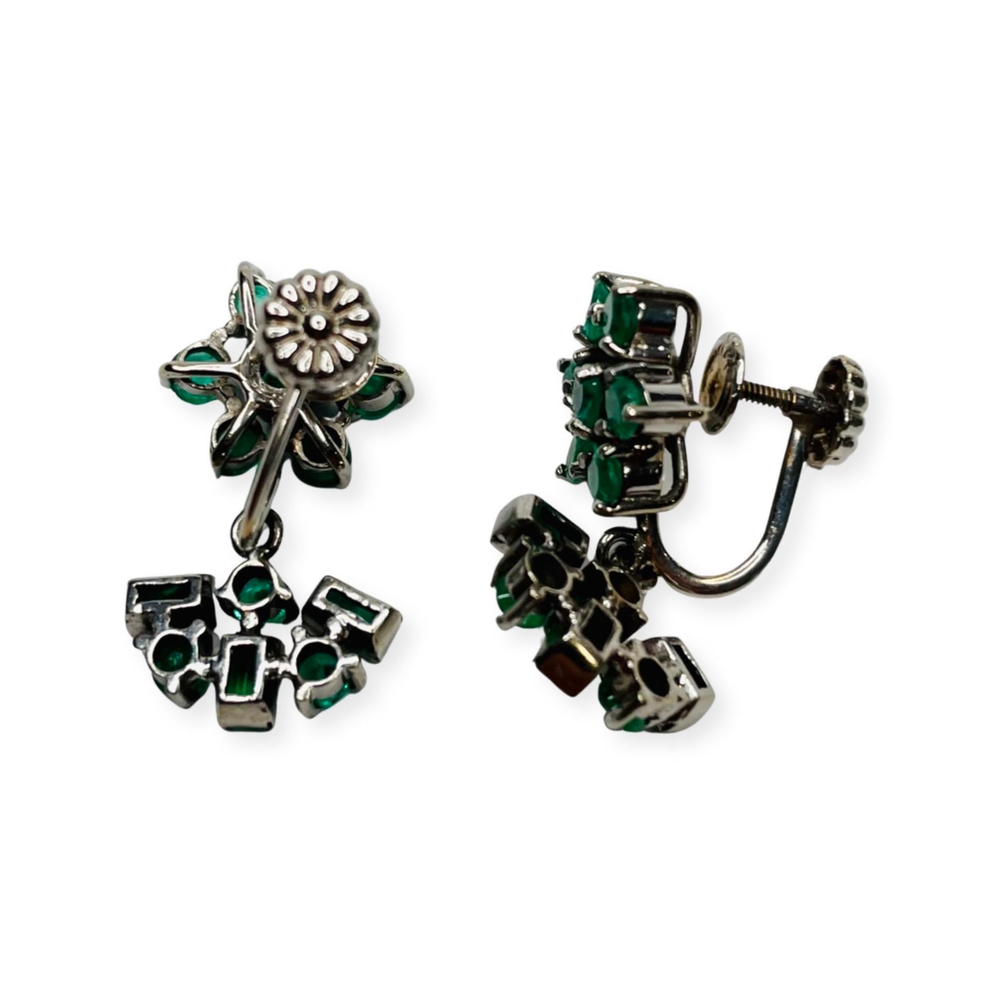 genuine emerald earrings