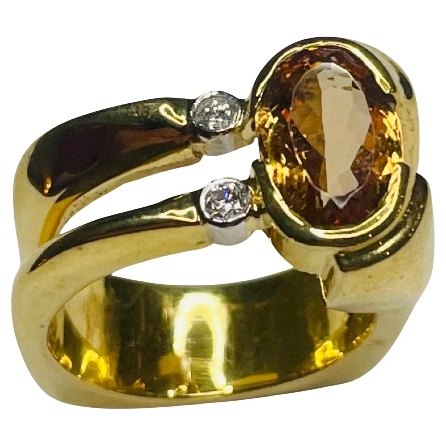 Persian Yellow Topaz Ring | Al Qasim Jewellers | Real Stone | 925