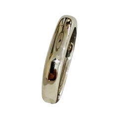 Lithos Platinum Domed Euro Shank Band