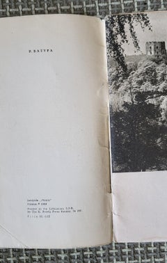 Lithuanian SSR Delight: Vintage Thin Book - 'Vilnius Upper Castle 1J10