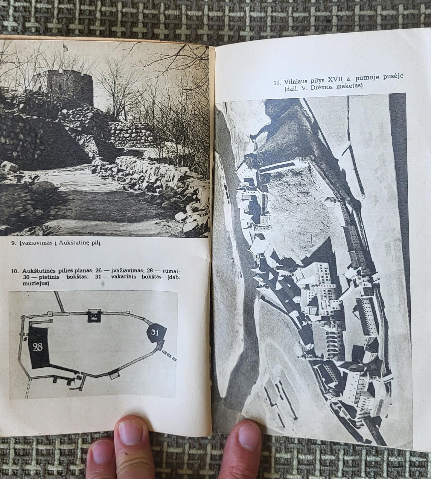 Paper Lithuanian SSR Delight: Vintage Thin Book - 'Vilnius Upper Castle  1J10