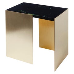 Lithyalin and Brass Table by Dechem Studio
