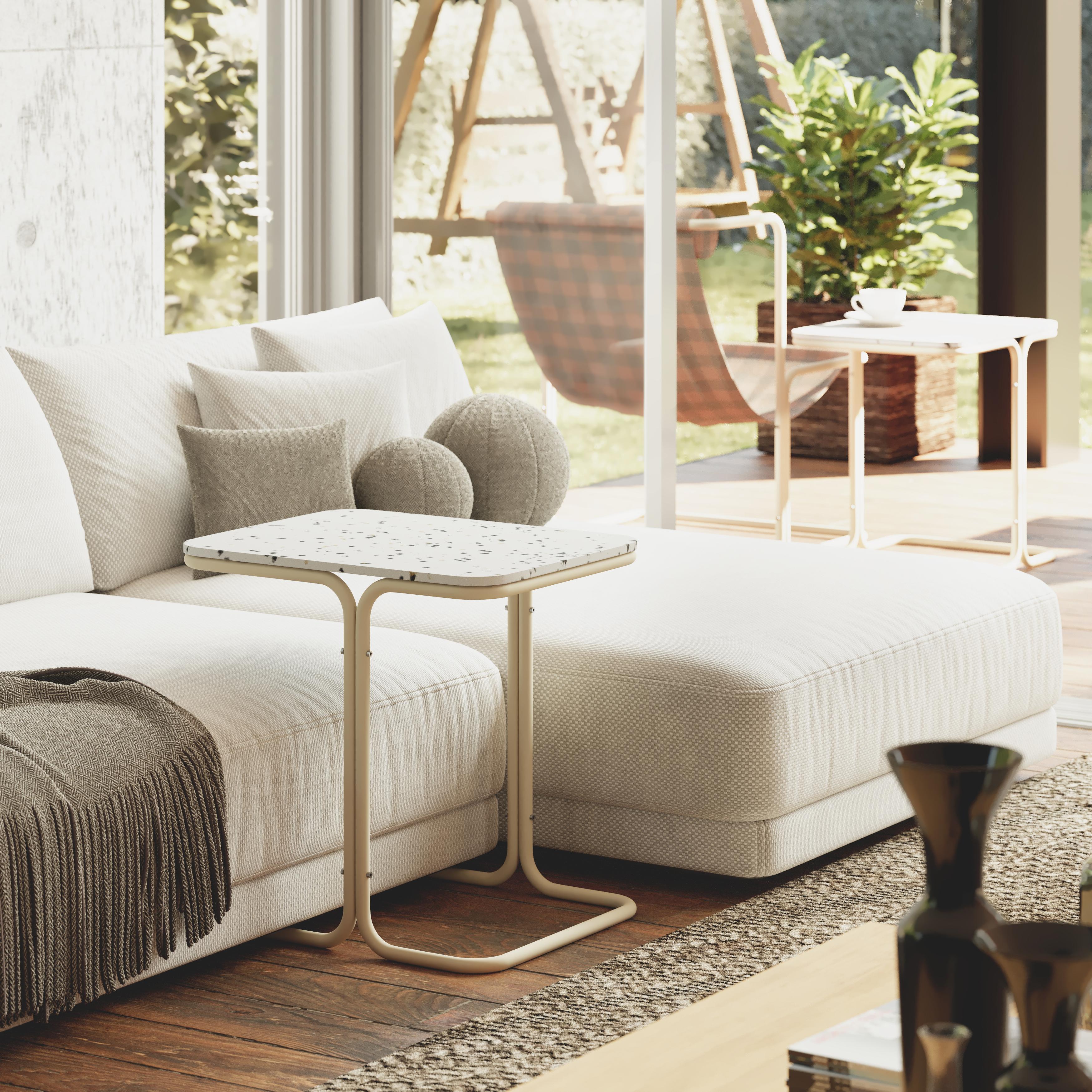 Lito Coffee Table by Rostyslav Sorokovyi for Joyf

The Lito Coffee Table is designed to complement the Lito Lounge Chair, blending functionality, sustainability, and modern elegance. Crafted from recycled plastic and supported by a powder-coated