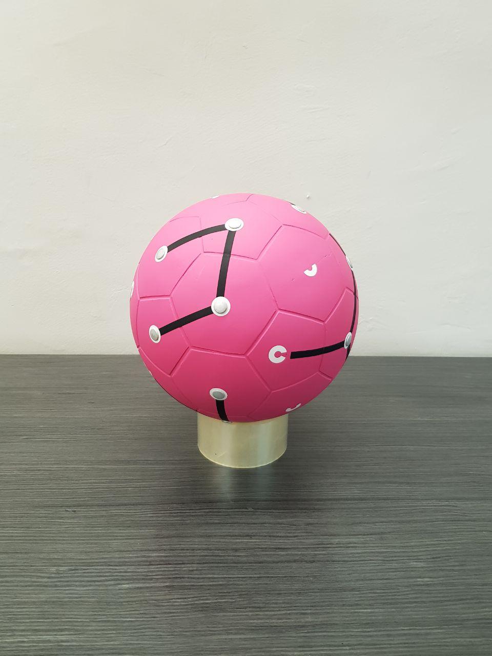 Lithoballs made in 2016 with the support of FIFA, in an exhibition project with several invited artists to support aid foundations for children with disabilities, this ball is part of a series of 10 pieces, this piece being 10/10.