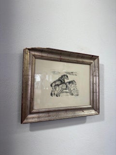 Litografia Antonio Ligabue Prova d’Autore Cavalli