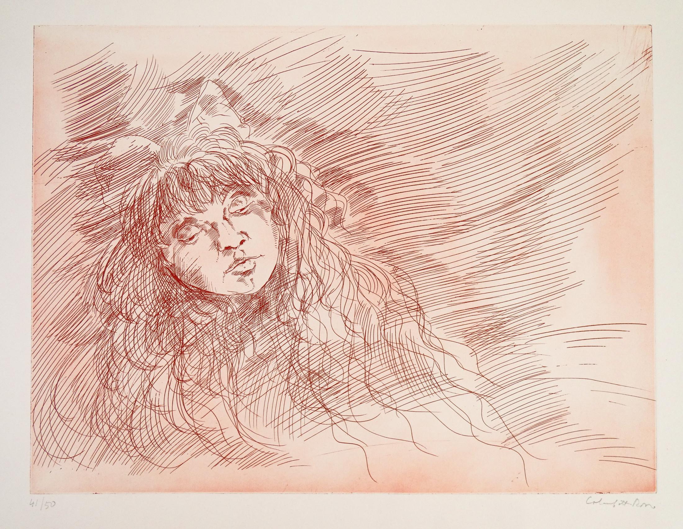 Lithographie von Enrico
ROTE KOLUMBINE
Weibliches Gesicht.
Nummeriert 41/50 und signiert
von Hand durch den Autor.

URSPRUNG
Italien

PERIOD
1970s

AUTOR
Enrico COLOMBOTTO
ROT (1925-2013)

TECHNIK
Lithographie

ABMESSUNGEN
42 x 32