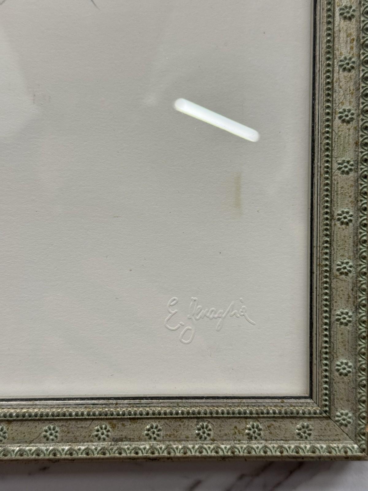 Litografia Enrico Benaglia Numerata 99/99 Anni ‘70 Art Design For Sale 1