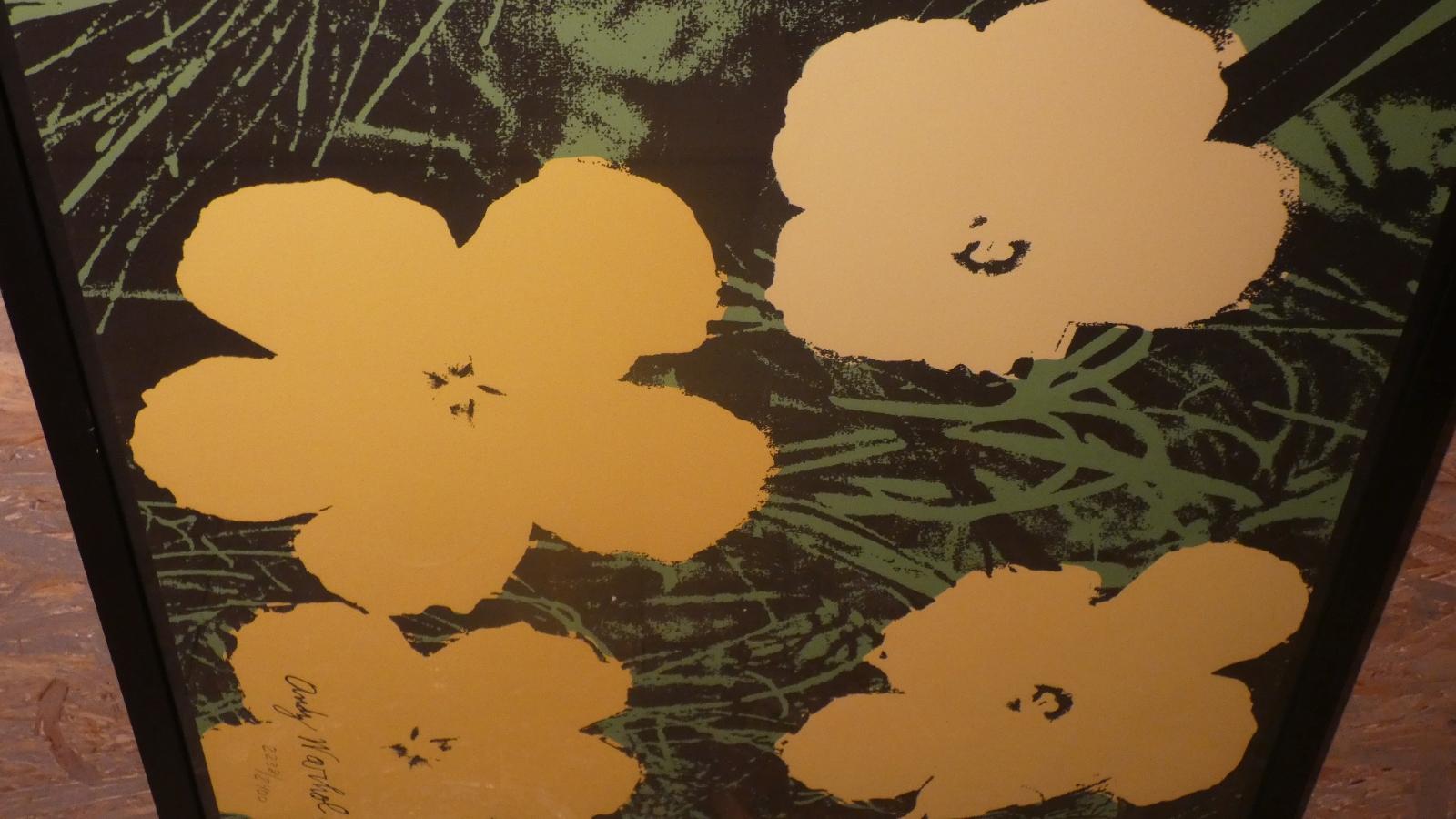 Folk Art LItografia Flowers 2238/2400 edita da C.M.O.A - Andy Warhol For Sale