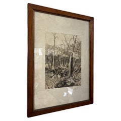 Litografia Paesaggio autunnale Di vincenti multiplo 9/50