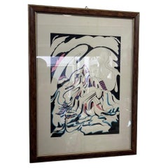 Litografia Tiblot 45/75 multiplo tecnica mista su carta