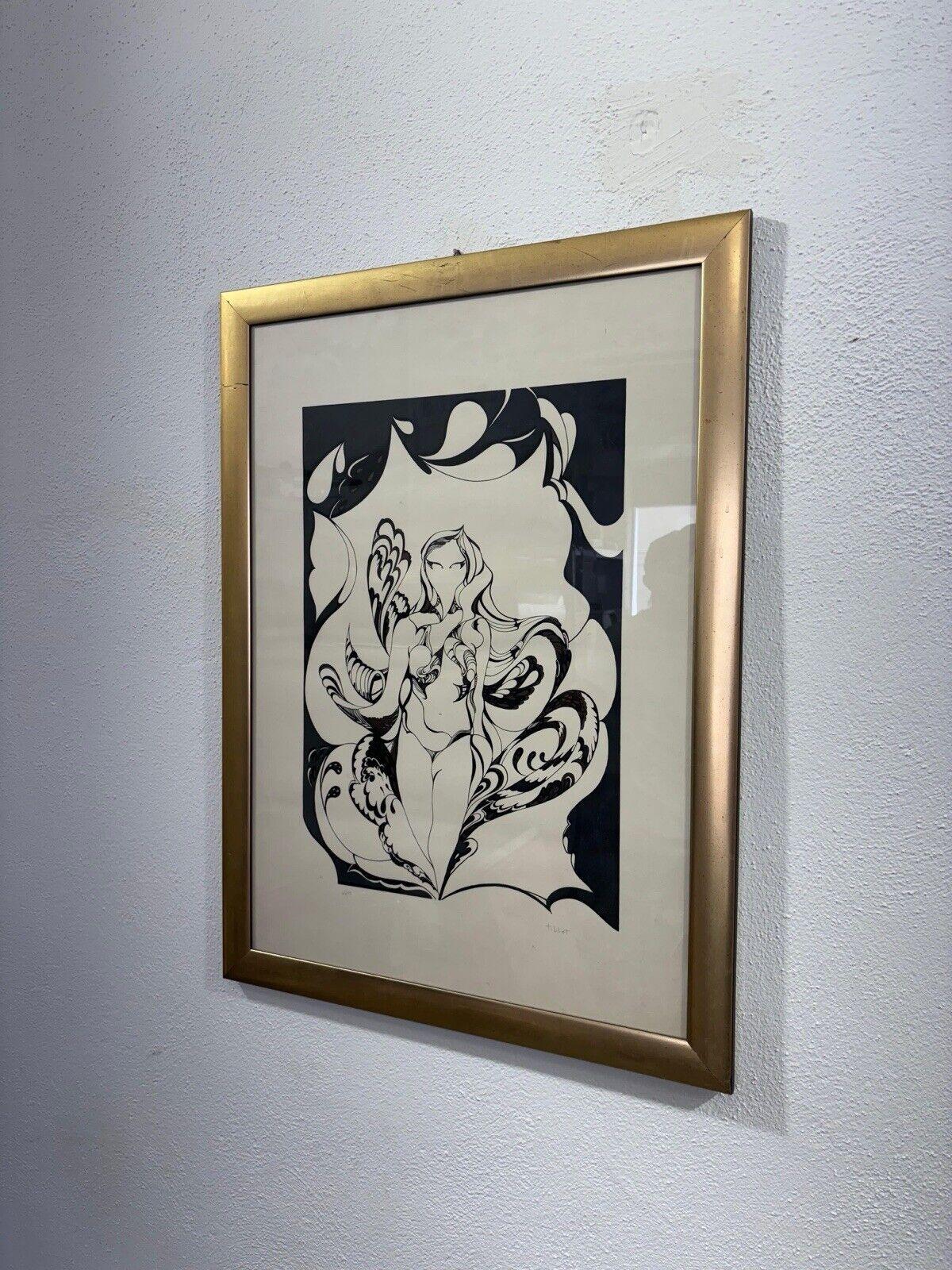 Litografía Tiblot 66/75 técnica mixta múltiple sobre papel en Bueno estado para la venta en Taranto, IT